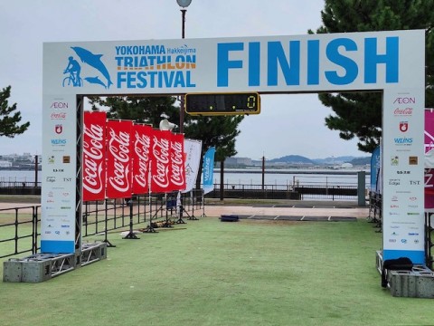 横浜八景島トライアスロンフェスティバルの大会パートナーをさせていただきました。